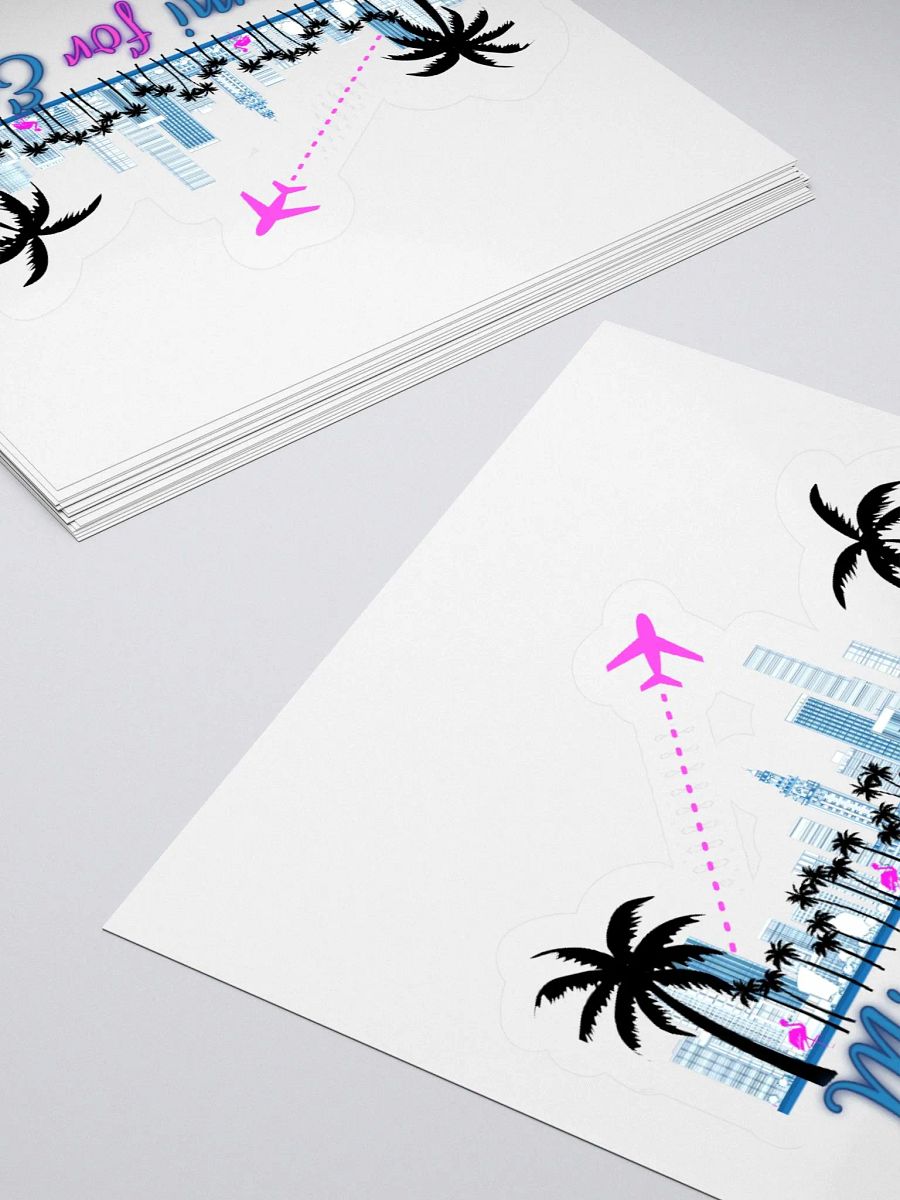 Miami Vibes Kiss Cut Stickers product image (10)