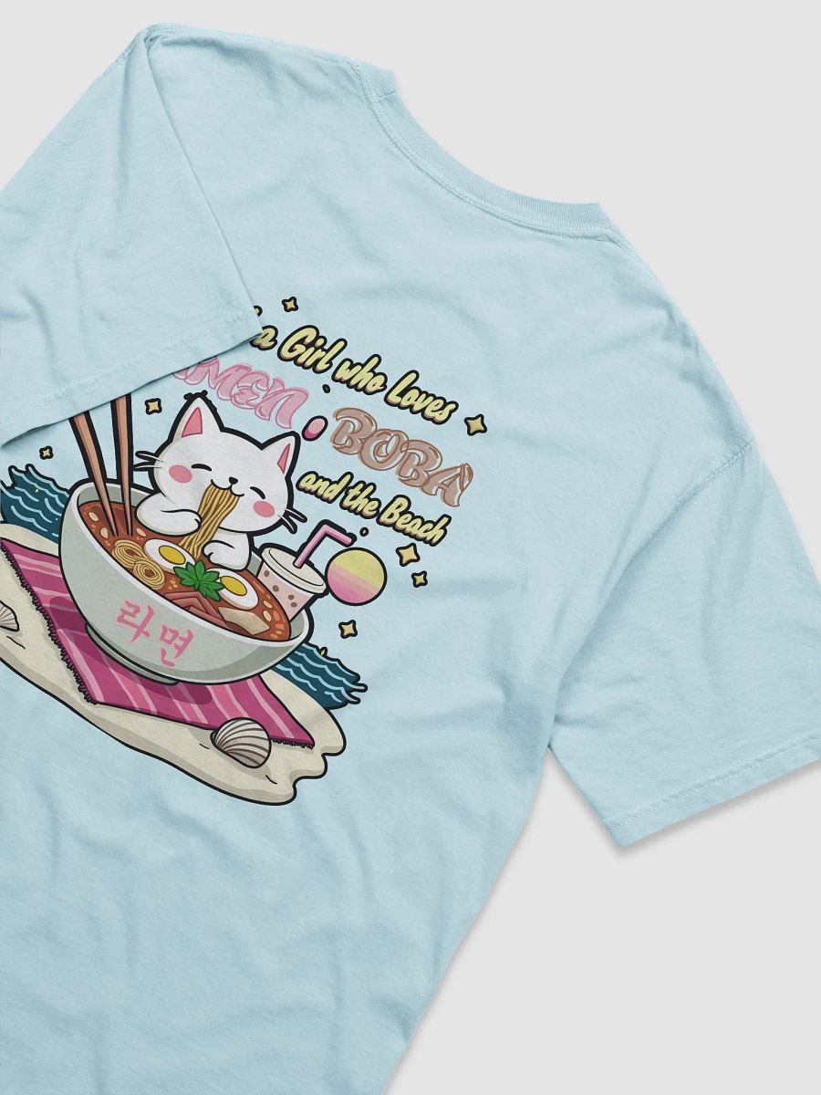 Just a Girl who Loves Ramen, Boba, and the Beach T-Shirt product image (4)