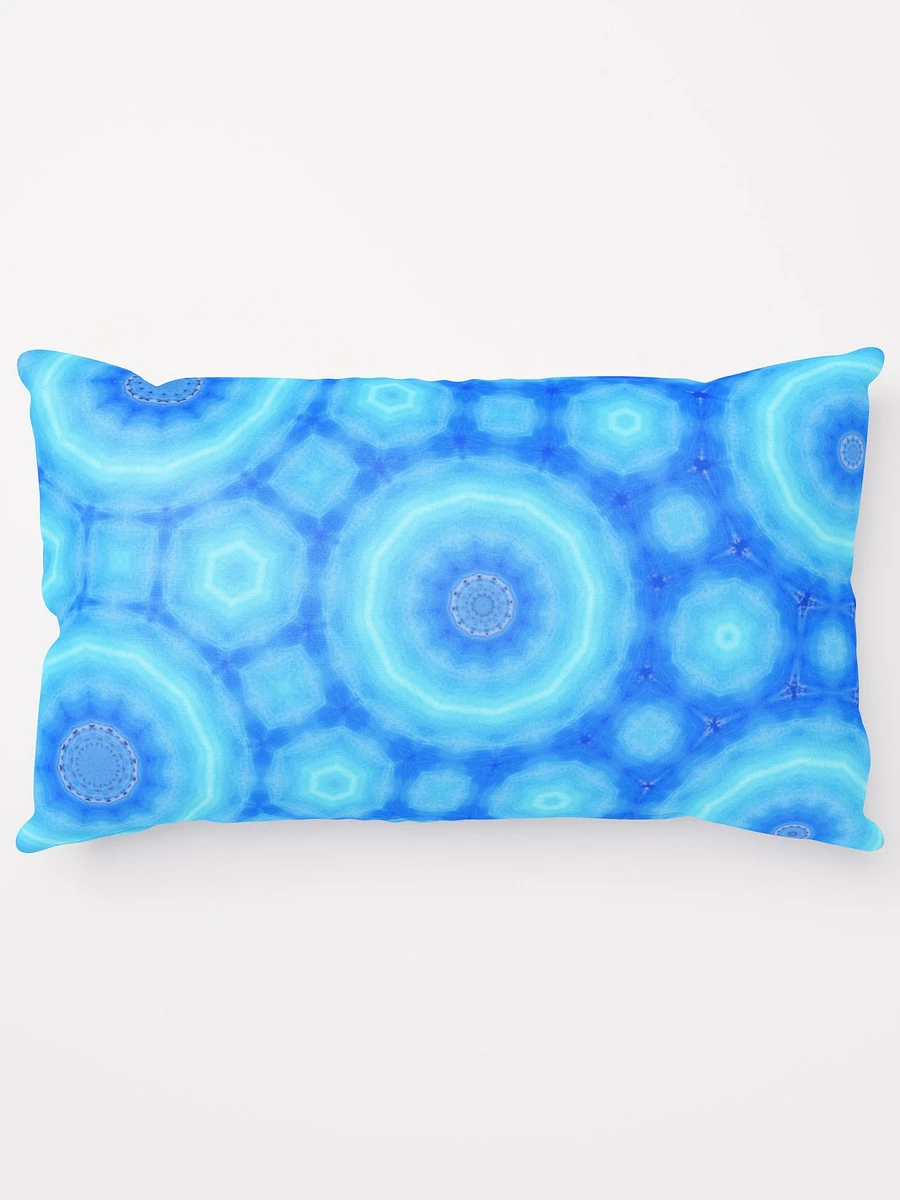 Abstract Circular Pattern in Blues Throw Pillow product image (6)