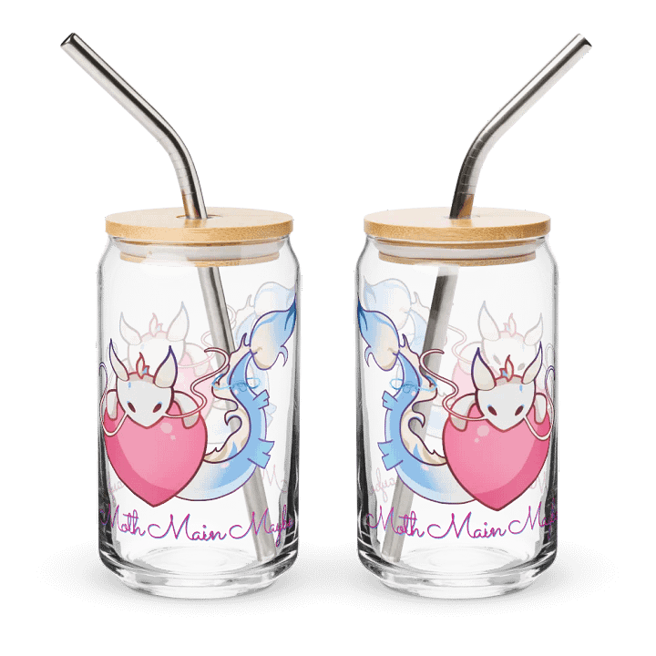 Moth Glass with Heart Logo product image (1)
