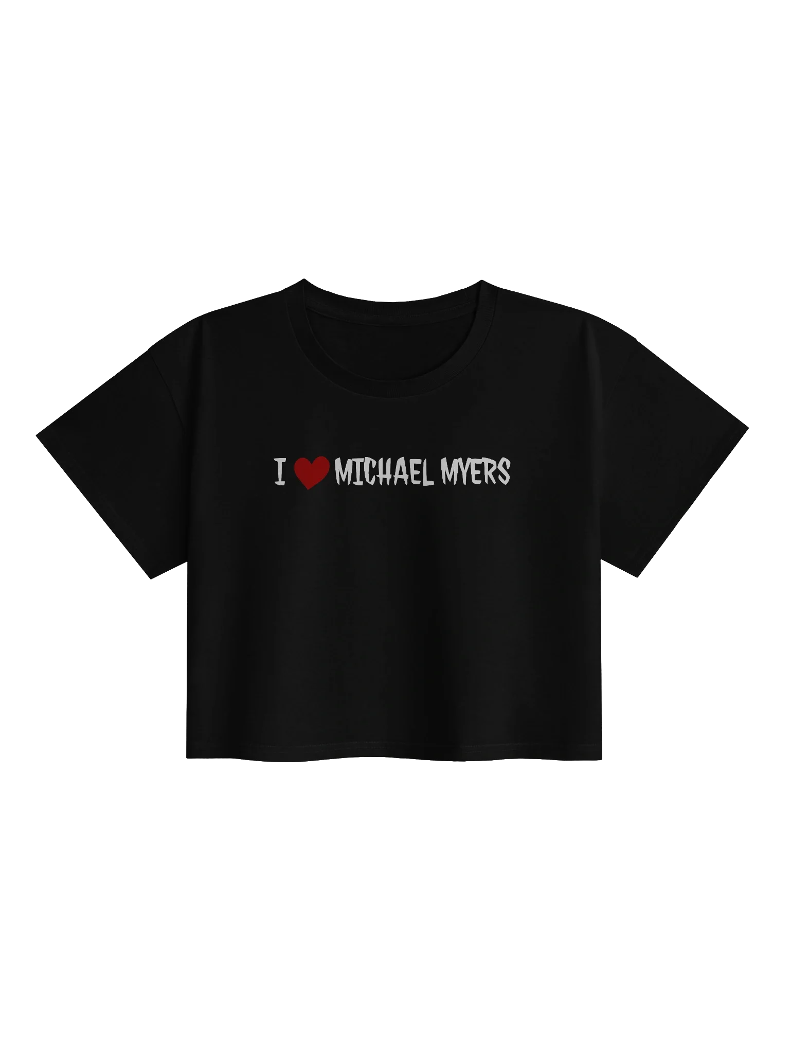 I ❤️ Michael Myers Crop Top product image (1)