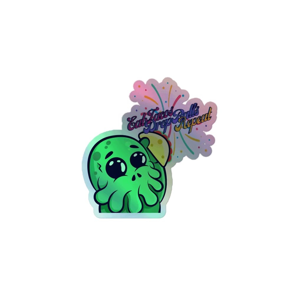 Eat Tacos Holographic Sticker product image (1)