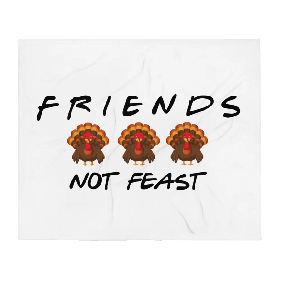 Friends Not Feast Fleece Blanket product image (1)