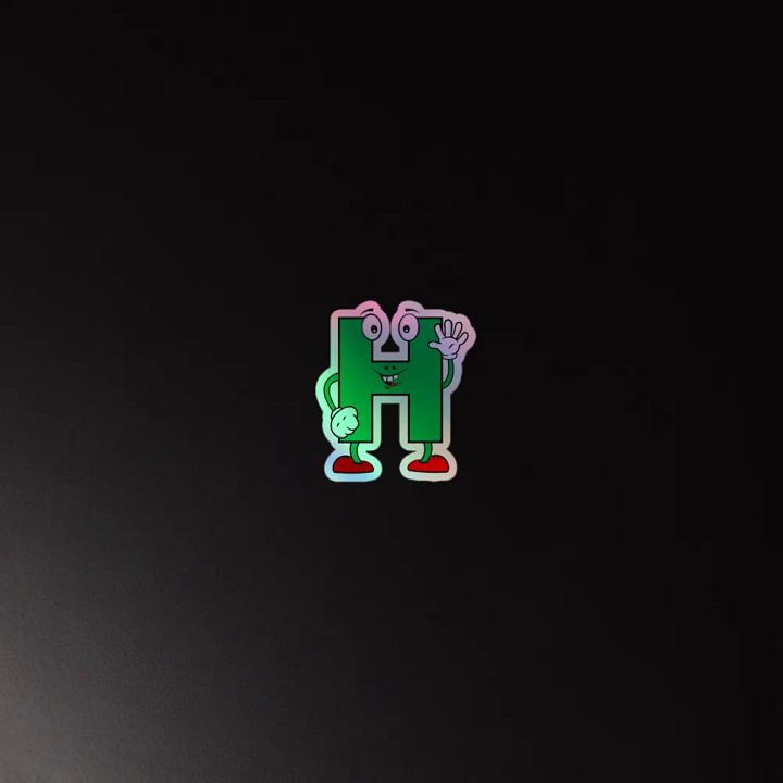H Holographic Cartoon Character Sticker product image (4)