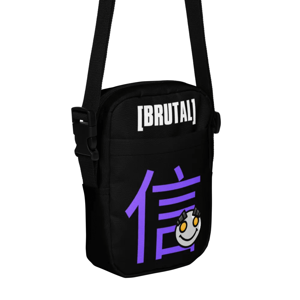 THE SIDE BAG in BLACK and PURPLE product image (1)