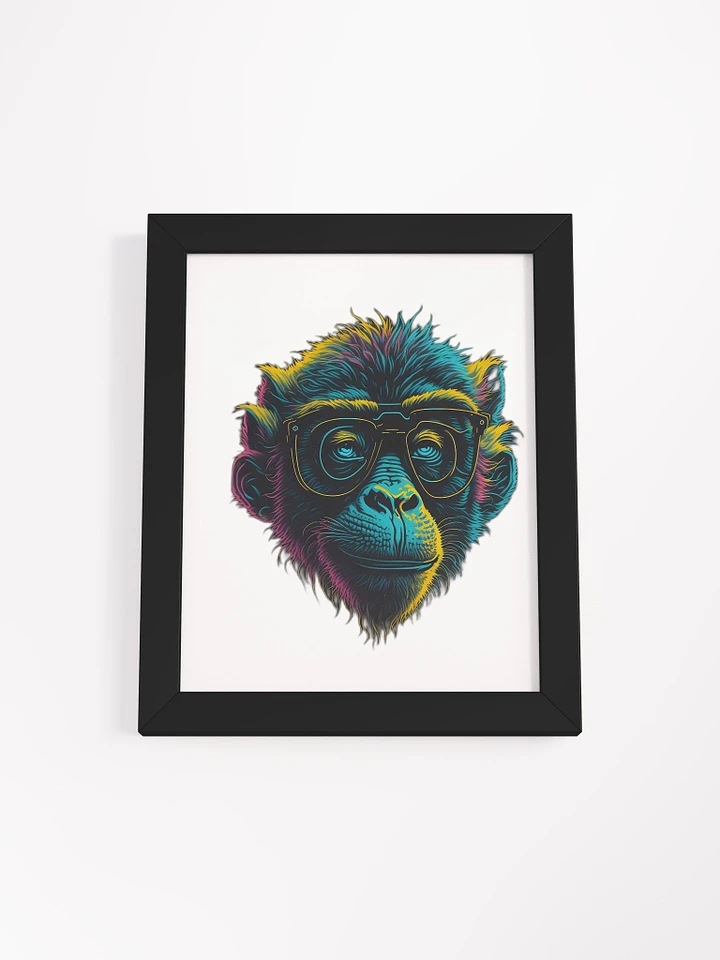 Neon Monkey Glasses Framed Poster product image (14)