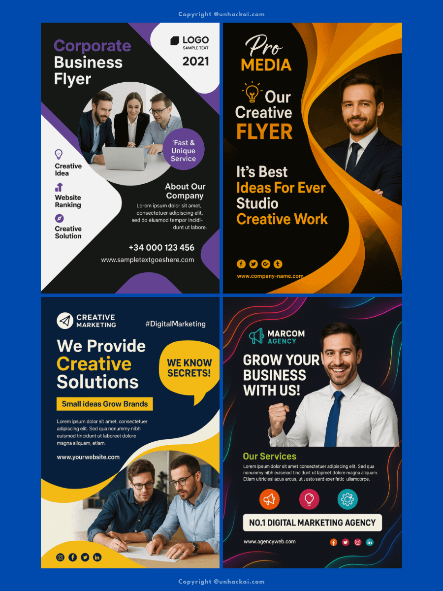 ChatGPT corporate and business flyer prompts product image (3)