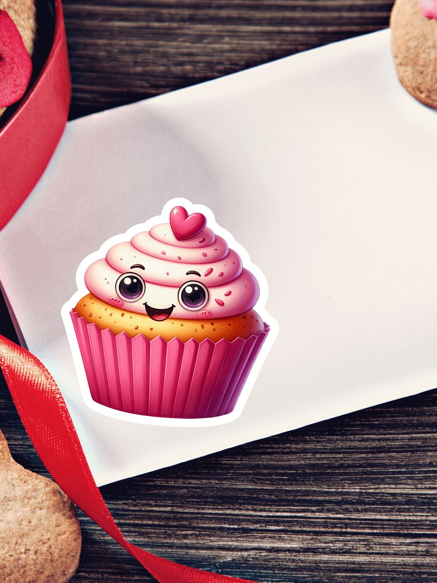 Cupcake Heart Sticker product image (1)