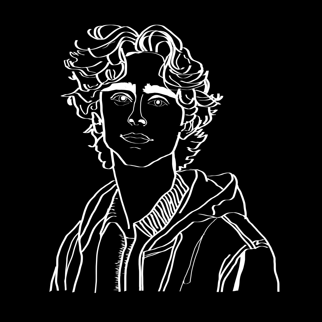 Black and White Custom Line Drawing product image (6)