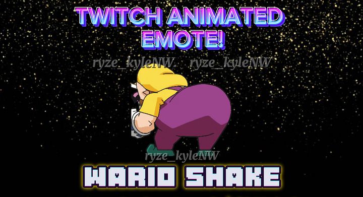 Twitch Animated Emote WARIO SHAKE product image (1)