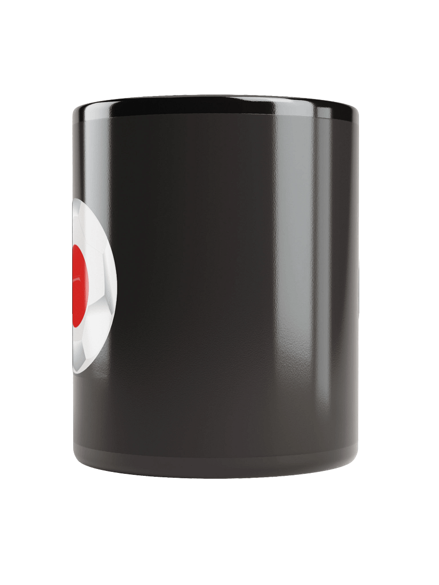 Japan Flag Soccer Ball Black Coffee Mug (Double Sided Print) product image (10)