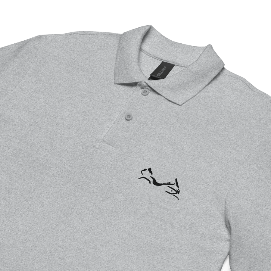 Shadow Wing Polo Shirt in White or Grey product image (3)