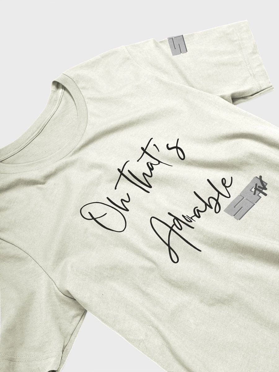 That's Adorable. Grey logo - logo on sleeve - shirt LIGHT colors product image (3)