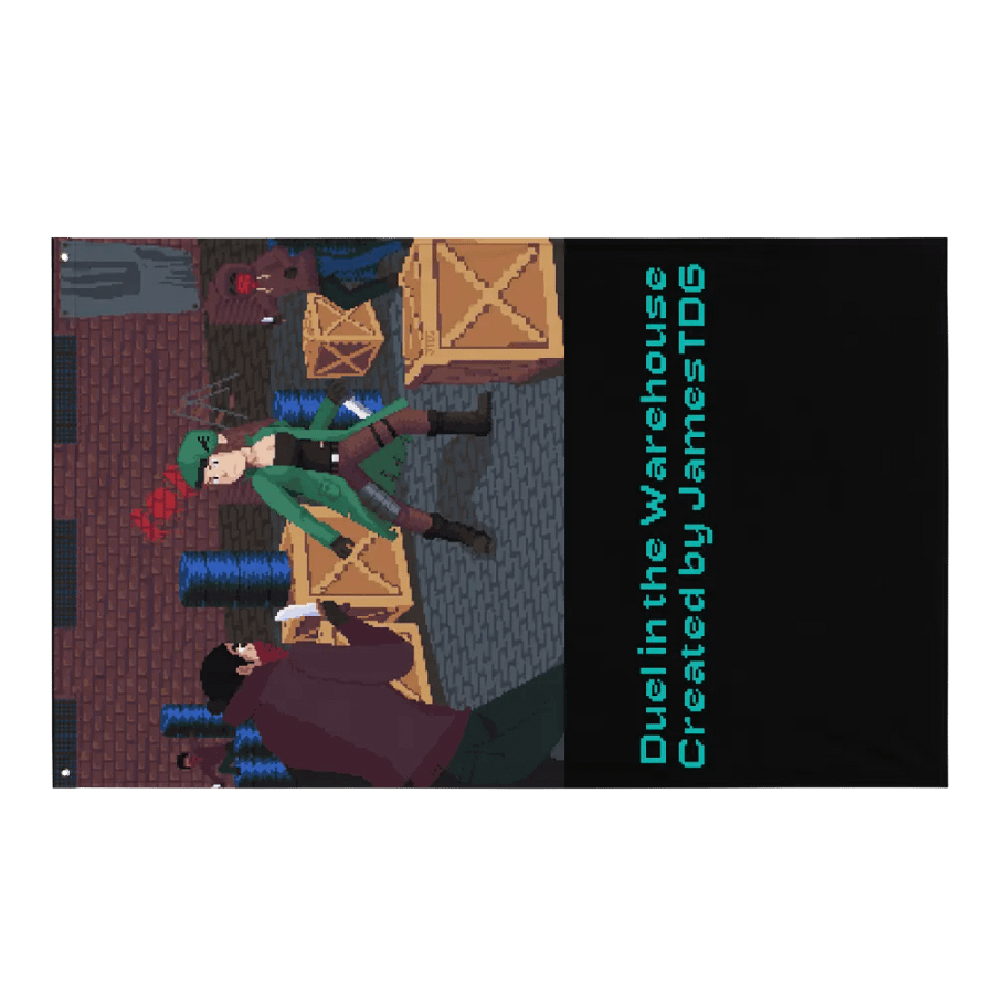 Duel in the Warehouse Tapestry product image (1)