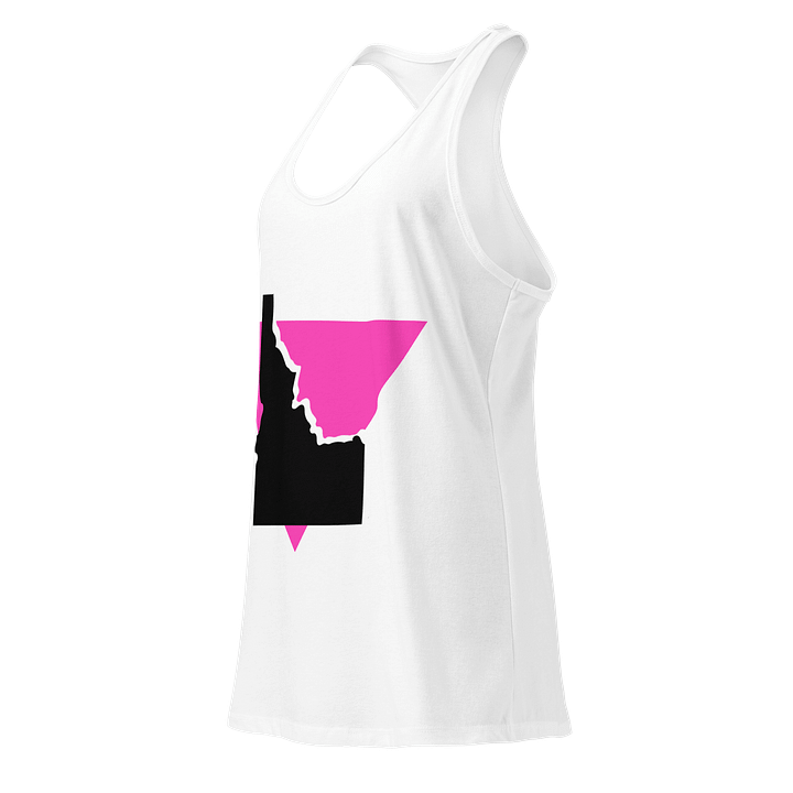 "PINK TRIANGLE" light racerback tank product image (2)
