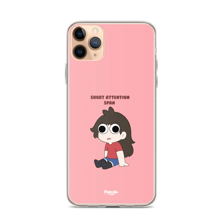 Short Attention Span Clear Iphone case product image (2)