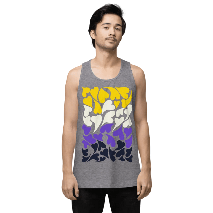 Nestled PRIDE Nonbinary Tank Top product image (1)
