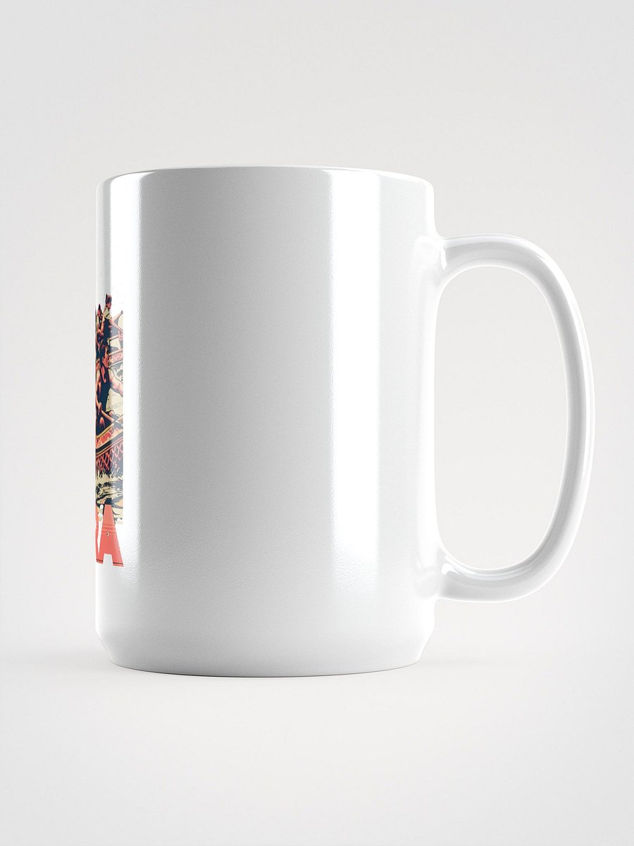 Energetic Dragon Boat Race | Aura Art Print Mug product image (1)