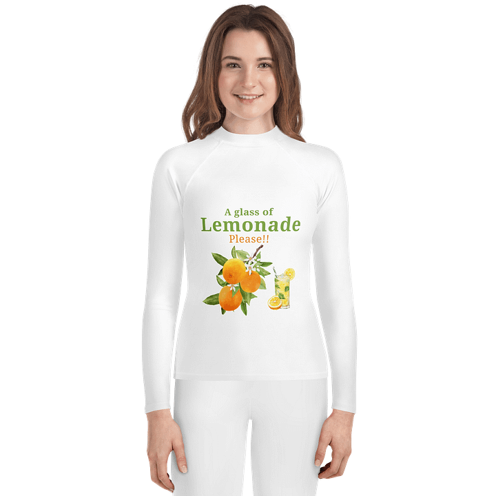 Citrus Splash Youth Rash Guard product image (1)