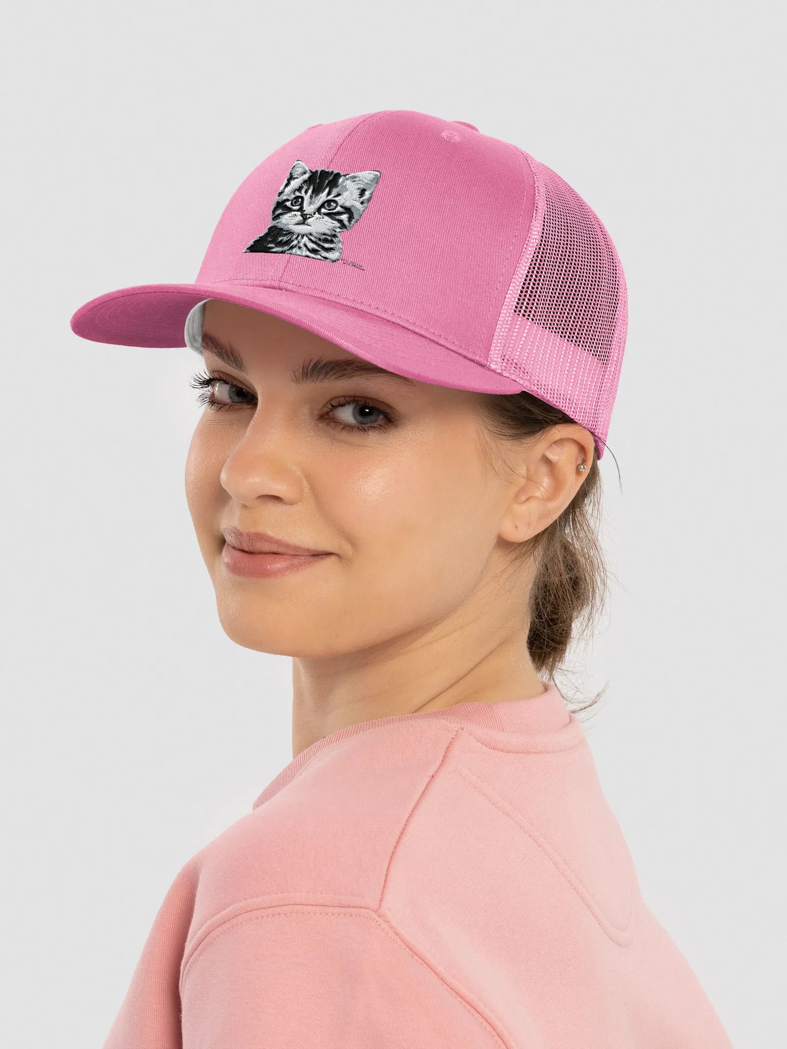 Cat Retro Trucker Hat product image (1)