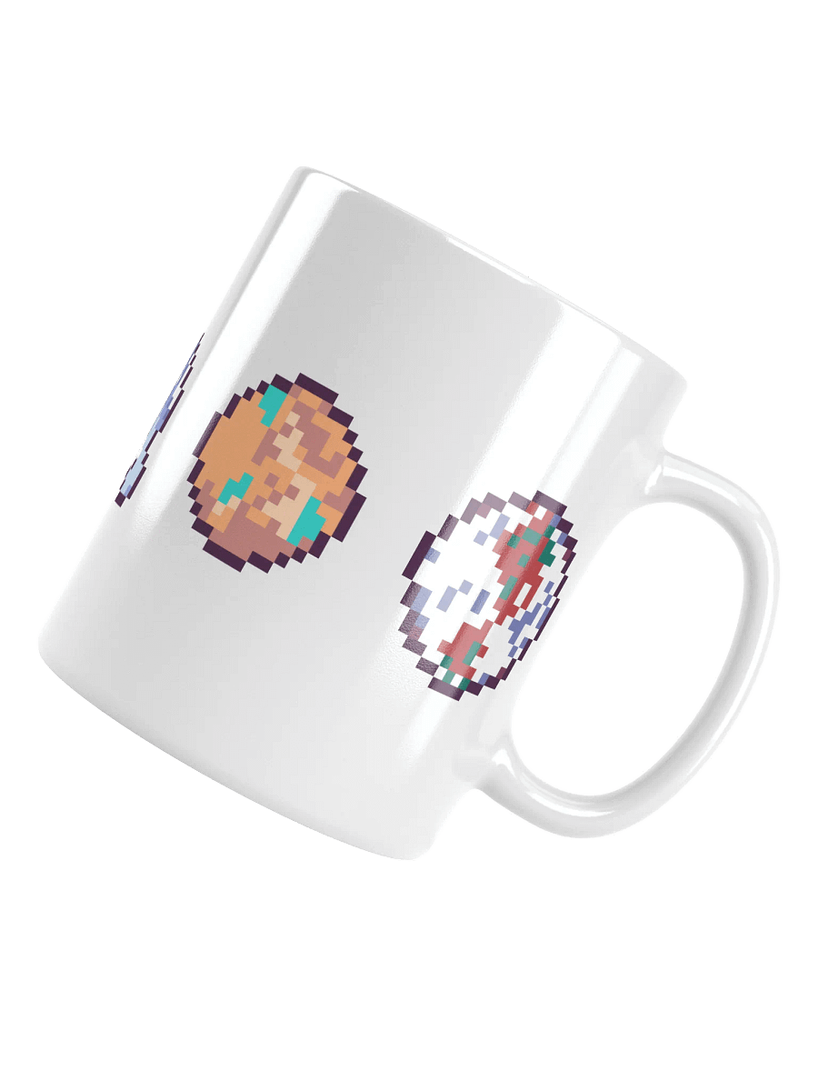 Pixel Planets White Mug product image (4)