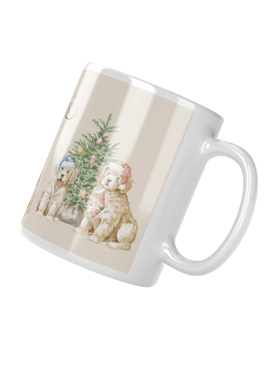 Merry Christmas with Labrador Retriever Glossy Mug product image (6)