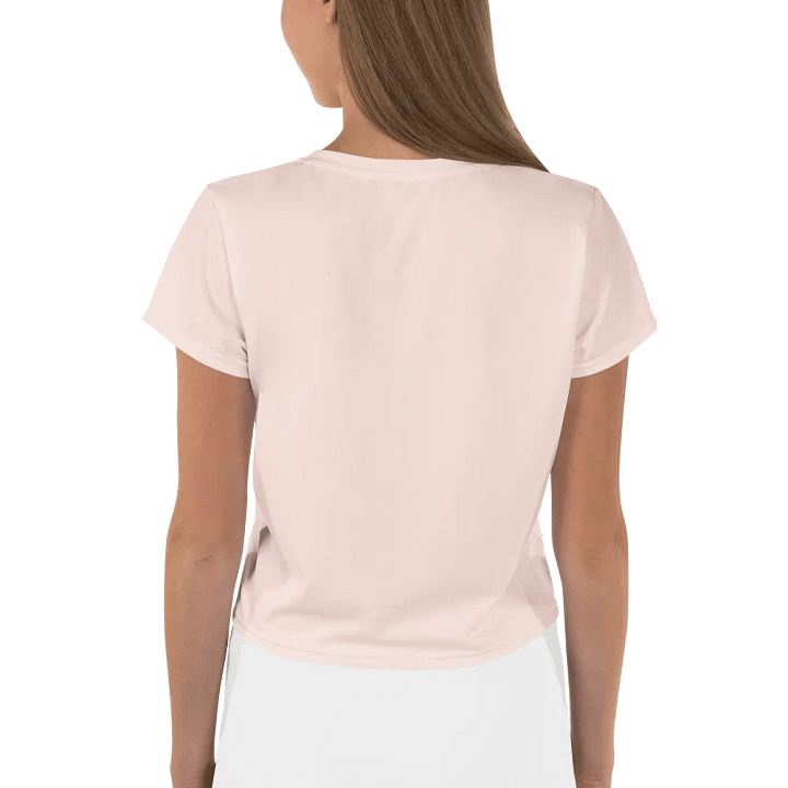Vibrant Peacock Feathers Crop Tee product image (2)