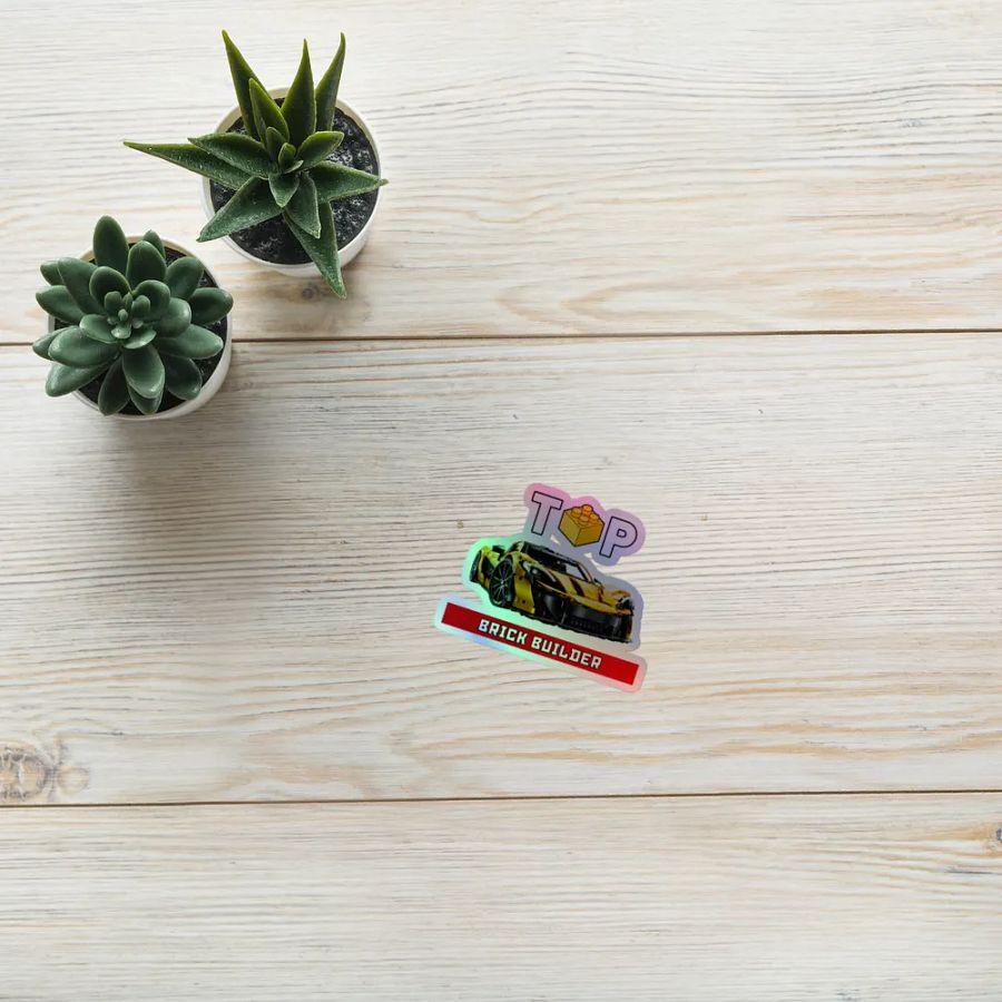 Top Brick Builder Stickers Kiss-Cut Holographic Sticker Sheet product image (10)