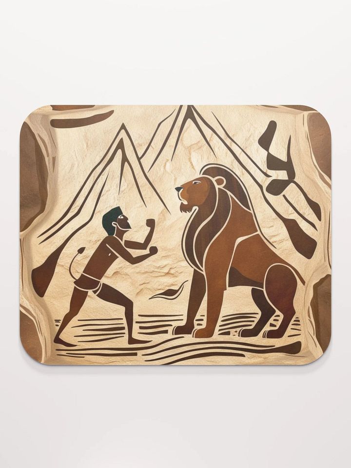 Ancient Cave Battle Mouse Pad product image (2)