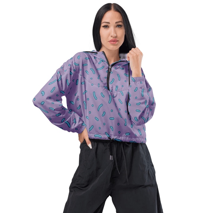 Whimsical Purple Dot All-Over Windbreaker product image (1)