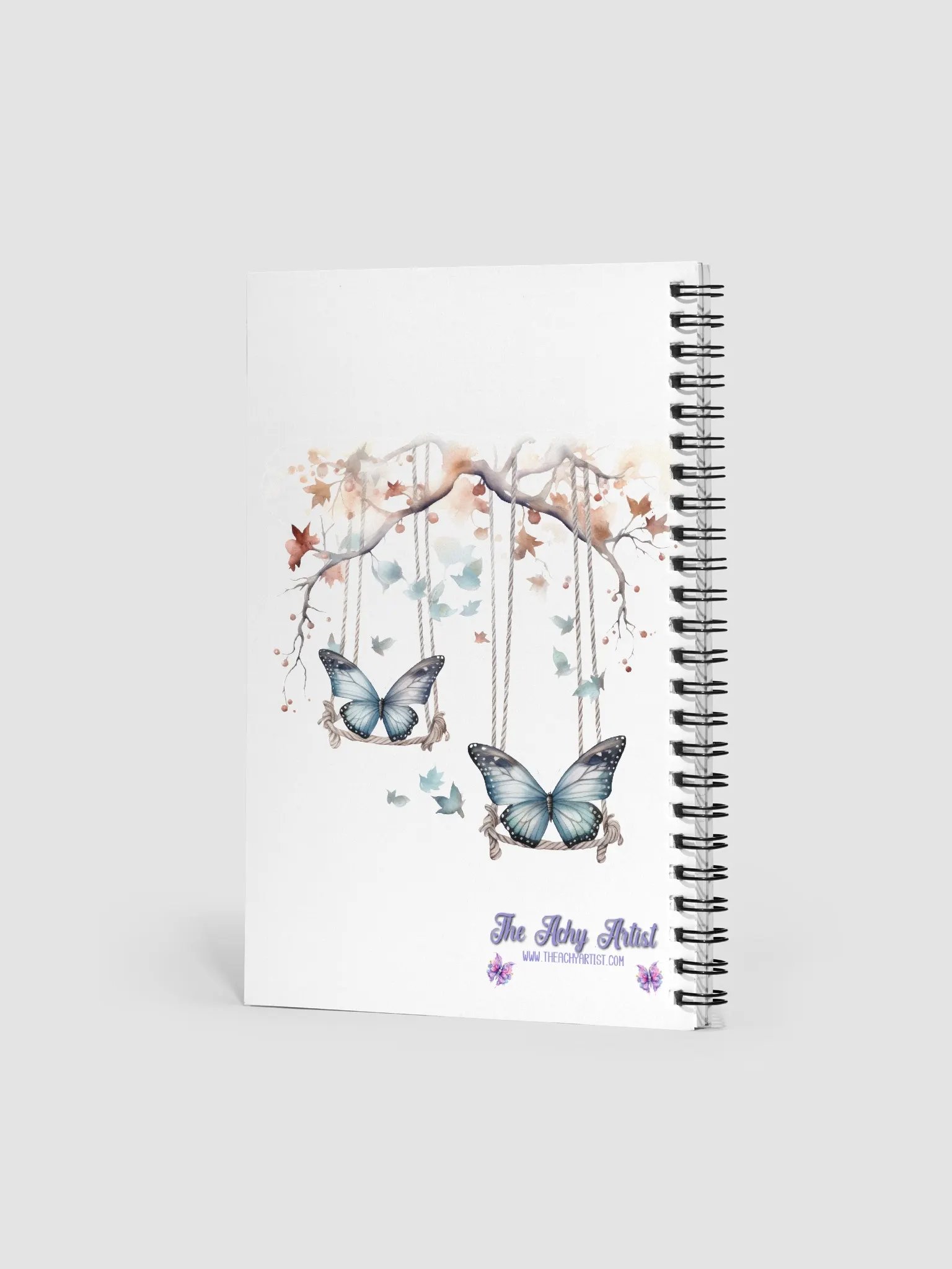Whimsical Dachshund and Butterfly Dreams Spiral Notebook product image (2)