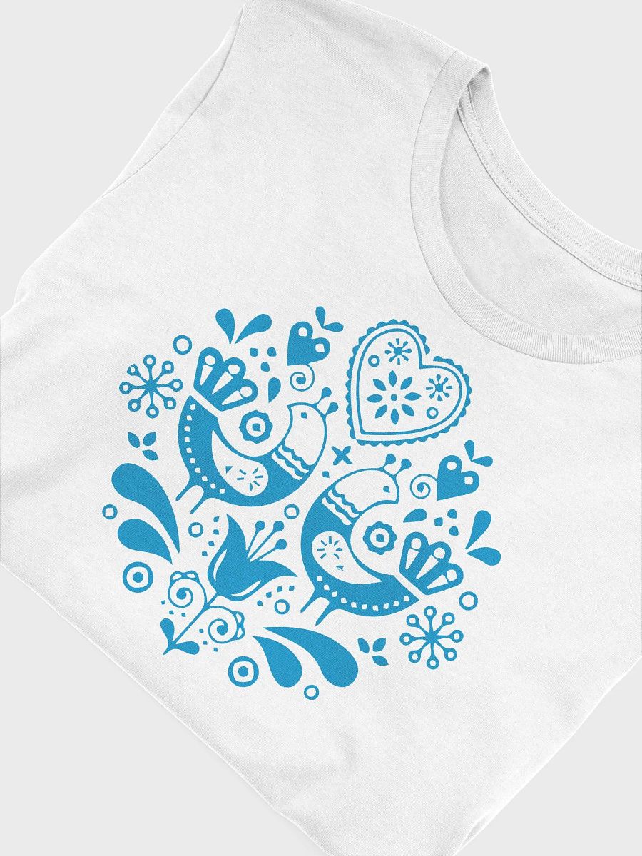 Symmetrical Folk Art Birds T-Shirt product image (25)