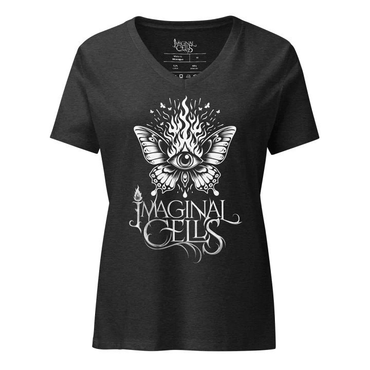 Flame Butterfly Women's V-Neck Tee product image (3)