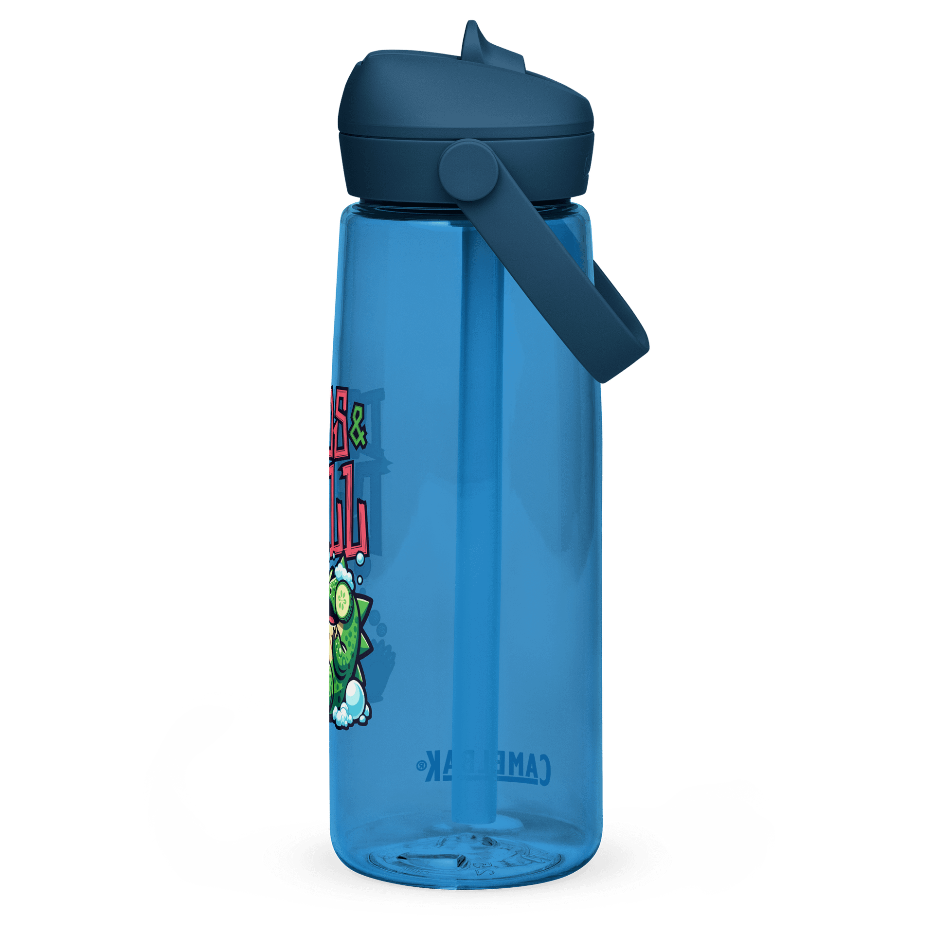 Dinos & Chill Flip Straw Water Bottle product image (2)