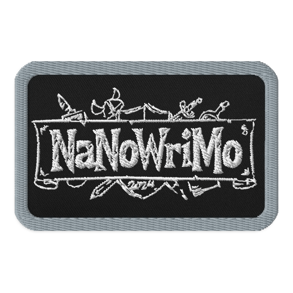 NaNoWriMo 2024 - Black/Gray Pencil Logo Patch product image (1)