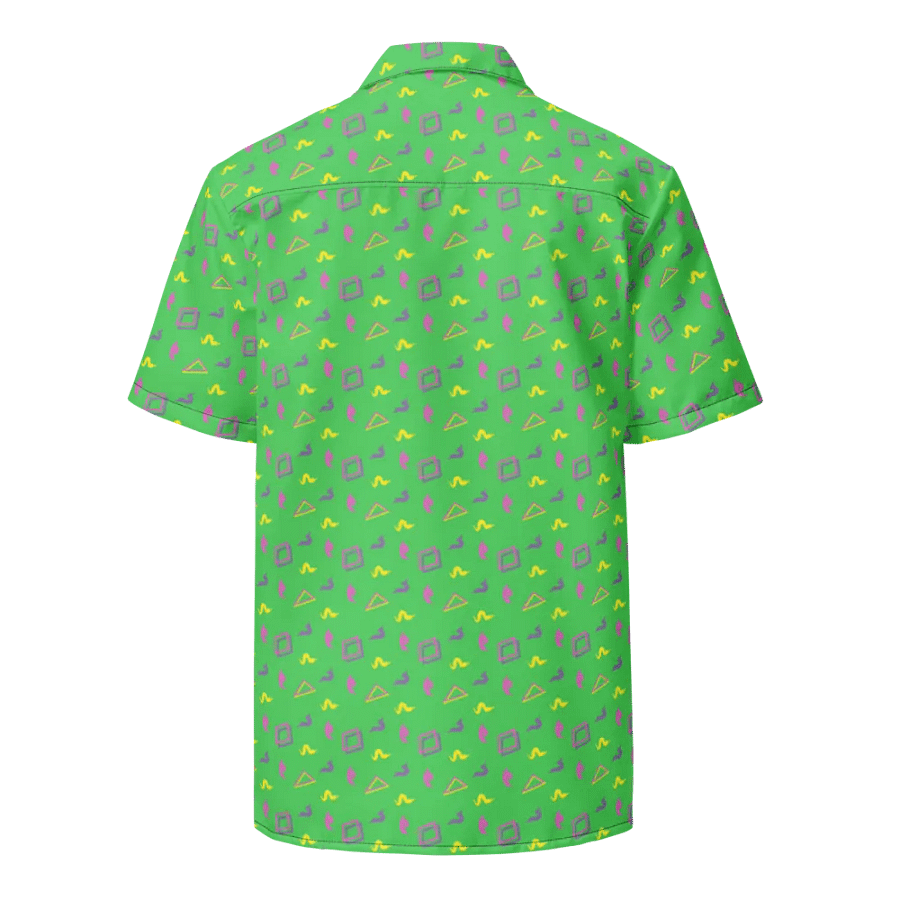 Oh Worm green pattern button down shirt product image (3)