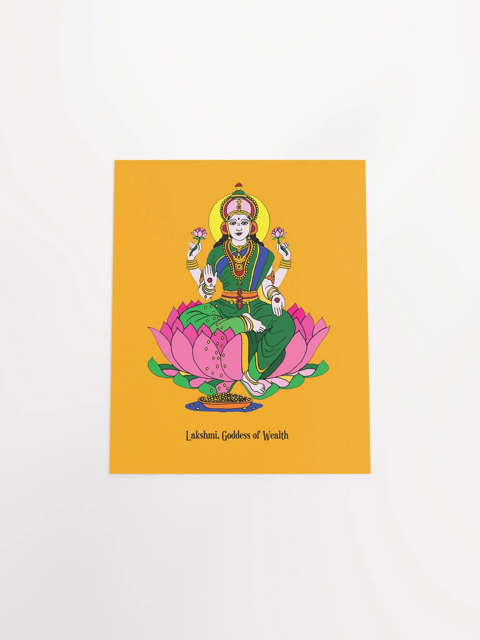 Goddess Lakshmi 8x10 Print product image (4)