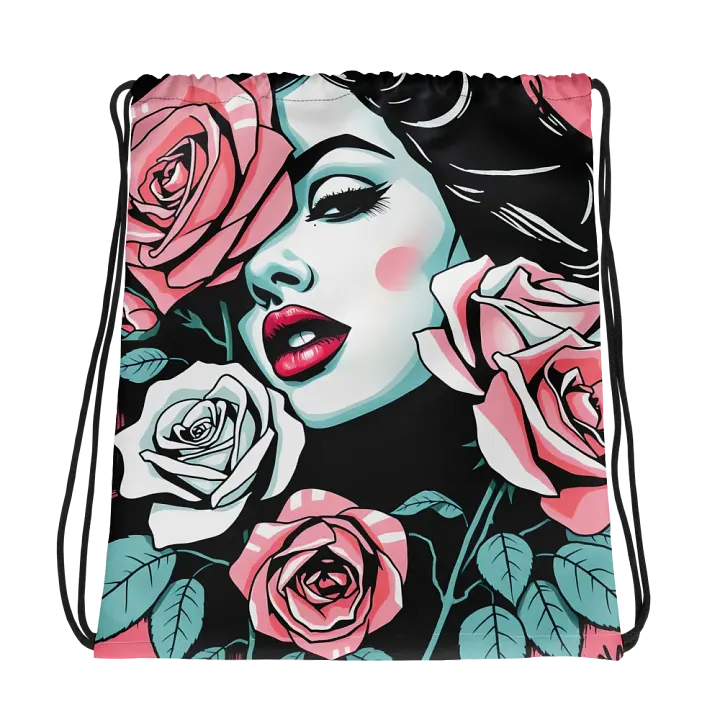 Floral Femme Fatale Drawstring Backpack product image (1)