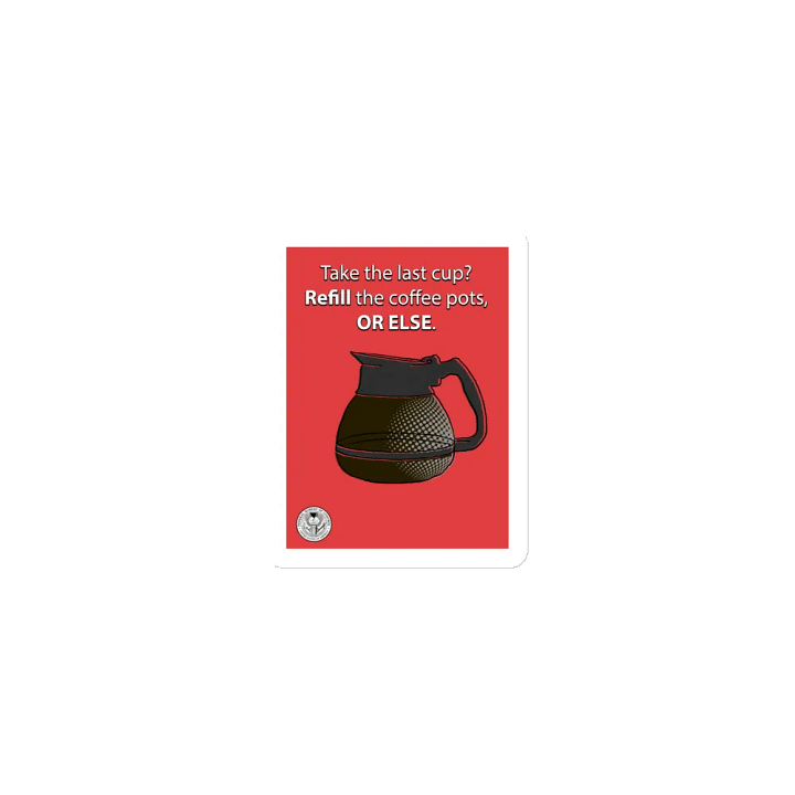Refill the coffee pot Magnet - Bureau Collection product image (2)