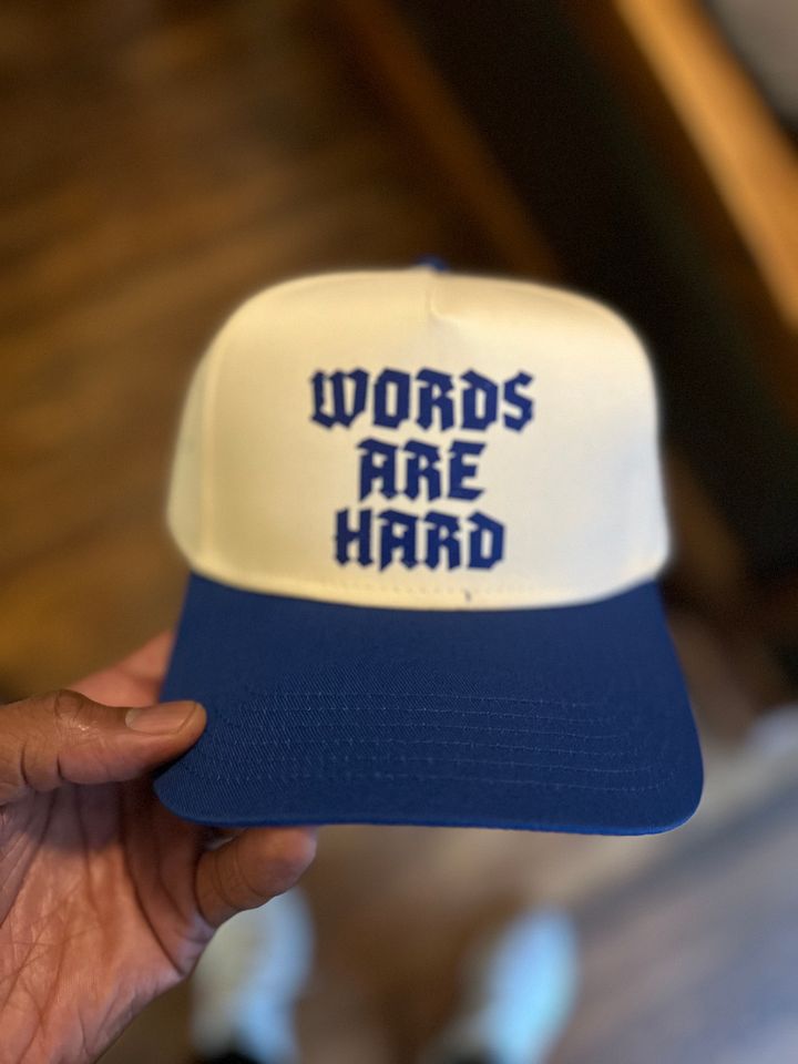 Words Are Hard Snapback Hat product image (1)