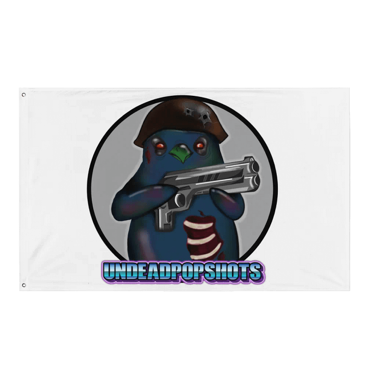 UndeadPopShots Penguin Flag Logo Color Gray product image (1)