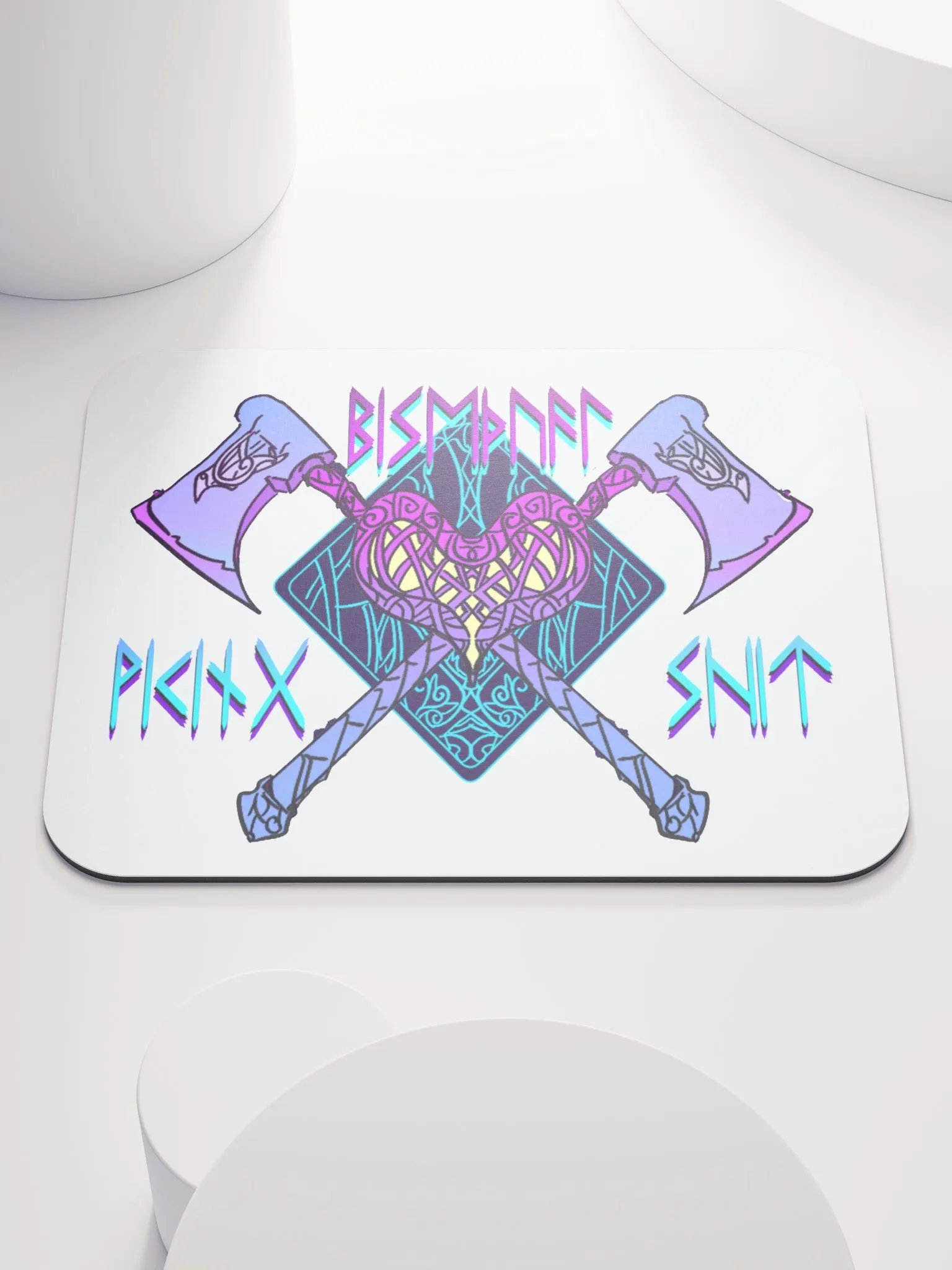 Bi-Viking Pride Heart Mousemat product image (1)