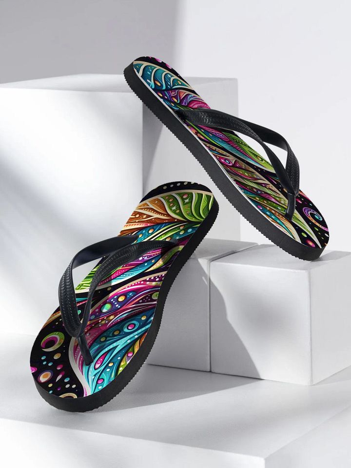 Whimsical Winged Delight Flip-Flops product image (2)