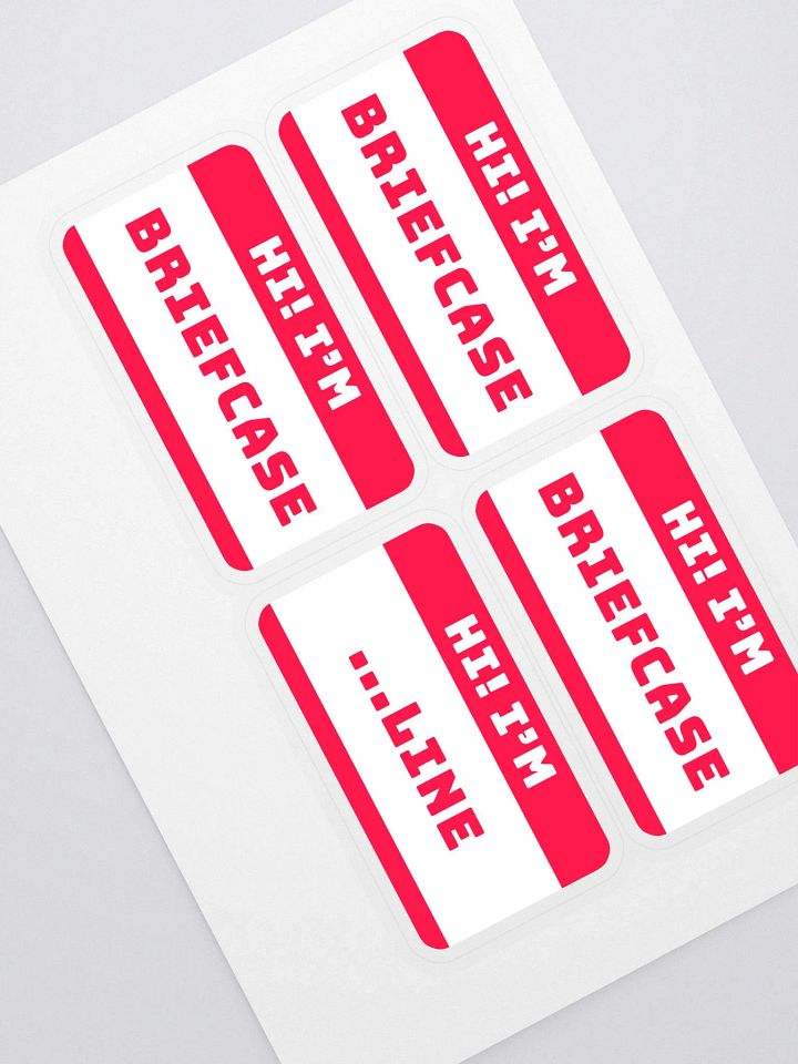 Hi I'm Briefcase Sticker Sheet product image (1)