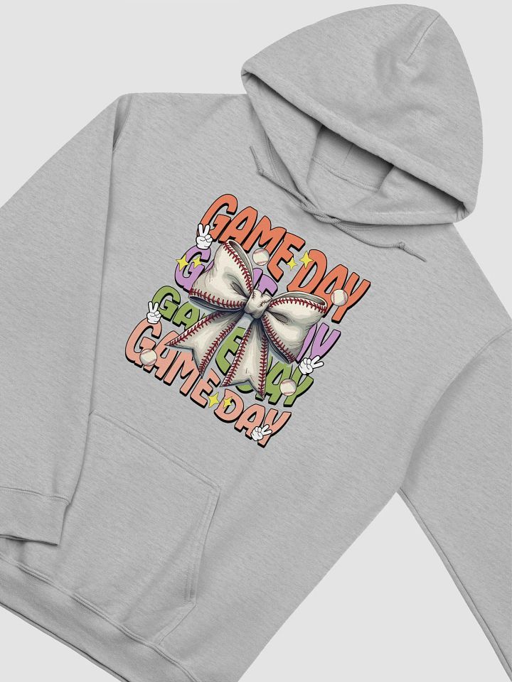 Game Day Bow Baseball Delight Hoodie product image (22)