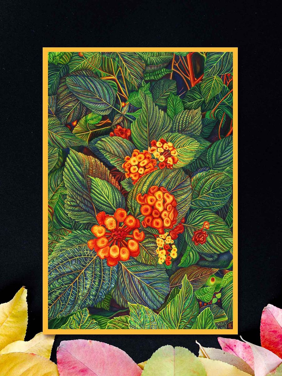 Vibrant Matte Poster Print - Bright Orange Flowers product image (8)