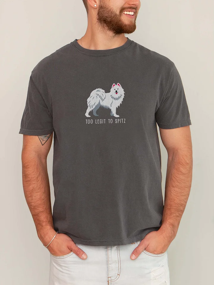 Too Legit to Spitz T-Shirt(Embroidered) of a Samoyed product image (2)
