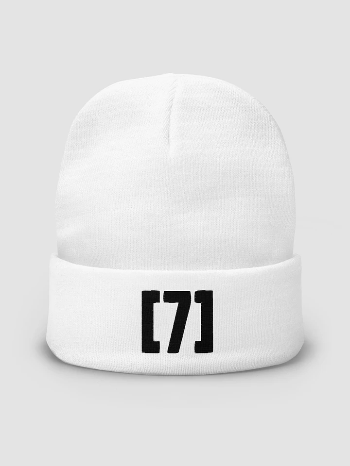 ASolid[7] Logo White Knit Beanie product image (1)