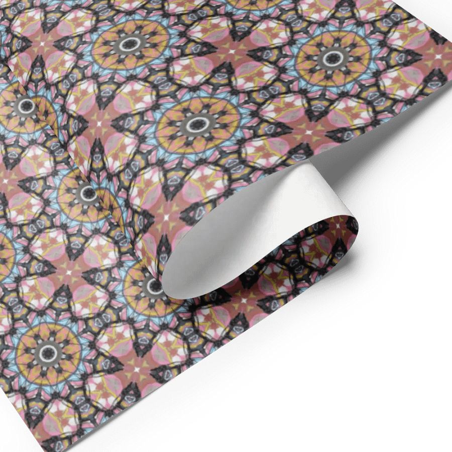 Bike Kaleidoscope Pattern WRAPPING PAPER product image (7)