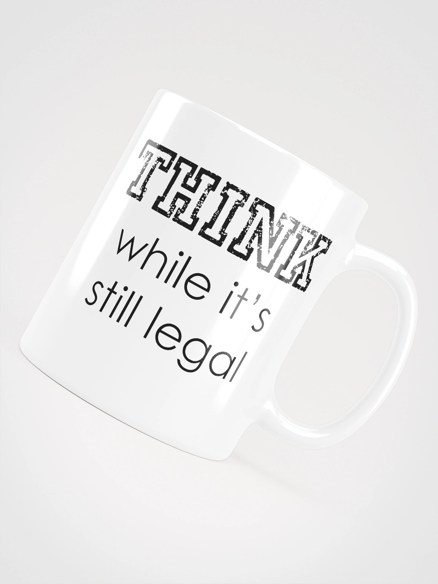 THINK glossy mug product image (5)
